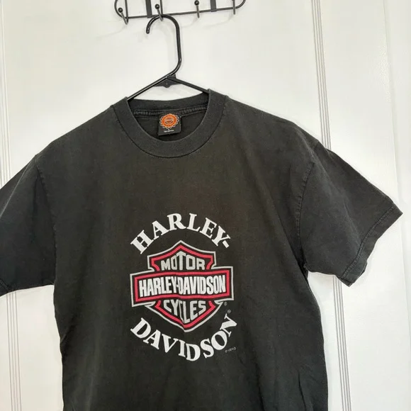 Vintage 90s Harley Davidson motorcycle Graphic T-Shirt - Picture 7 of 13